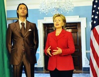 Rencontre entre Mutassim Khadafy et Hilary Clinton organisée par Monitor