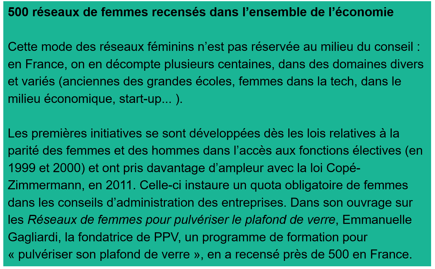 Encadre Reseaux de femmes 2