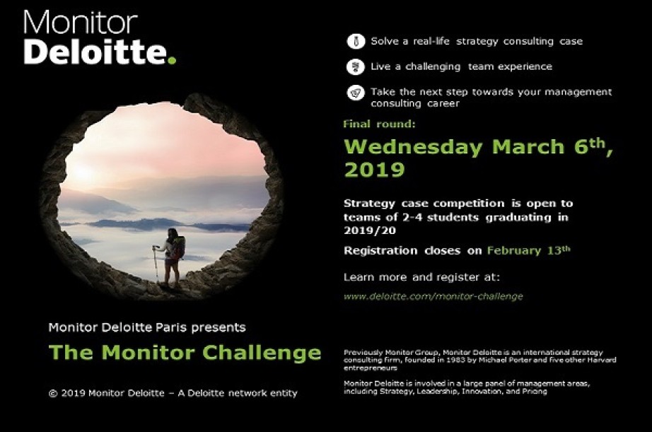 Troisième édition du challenge Monitor Deloitte