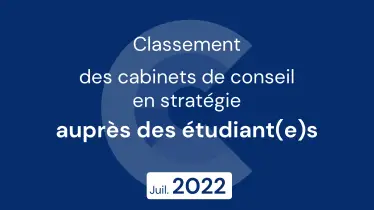 Classement Consultor des cabinets de conseil en stratégie juillet 2022