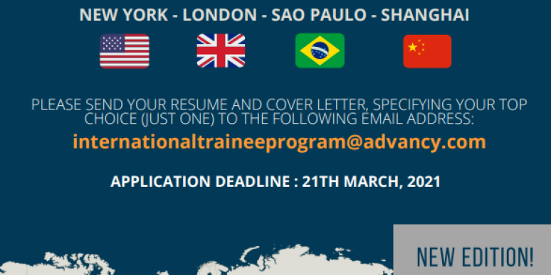 Advancy propose des stages de conseil en stratégie à Londres, New York, Sao Paulo ou Shanghai.