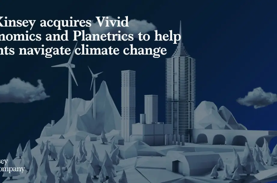 Climat : McKinsey s’empare de Vivid Economics et Planetrics
