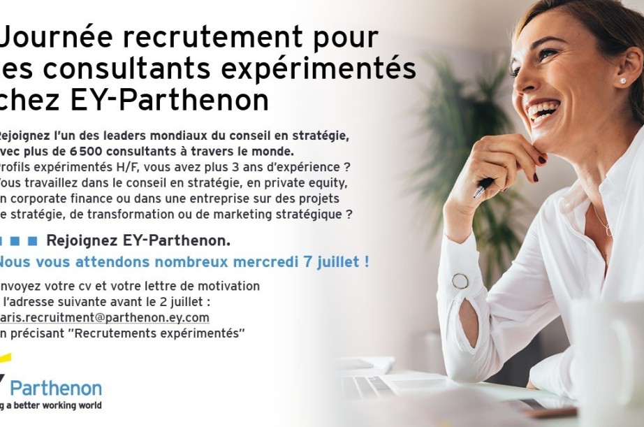 Les grandes ambitions d'EY-Parthenon sur les profils expérimentés